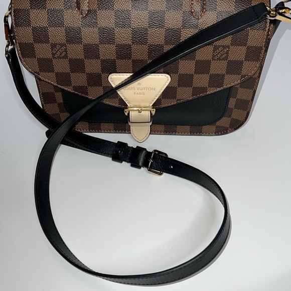 ❤️LOUIS VUITTON BEAUMARCHAIS NOIR DAMIER EBENE CANVAS/ LEATHER BAG N40146 - Picture 17 of 17